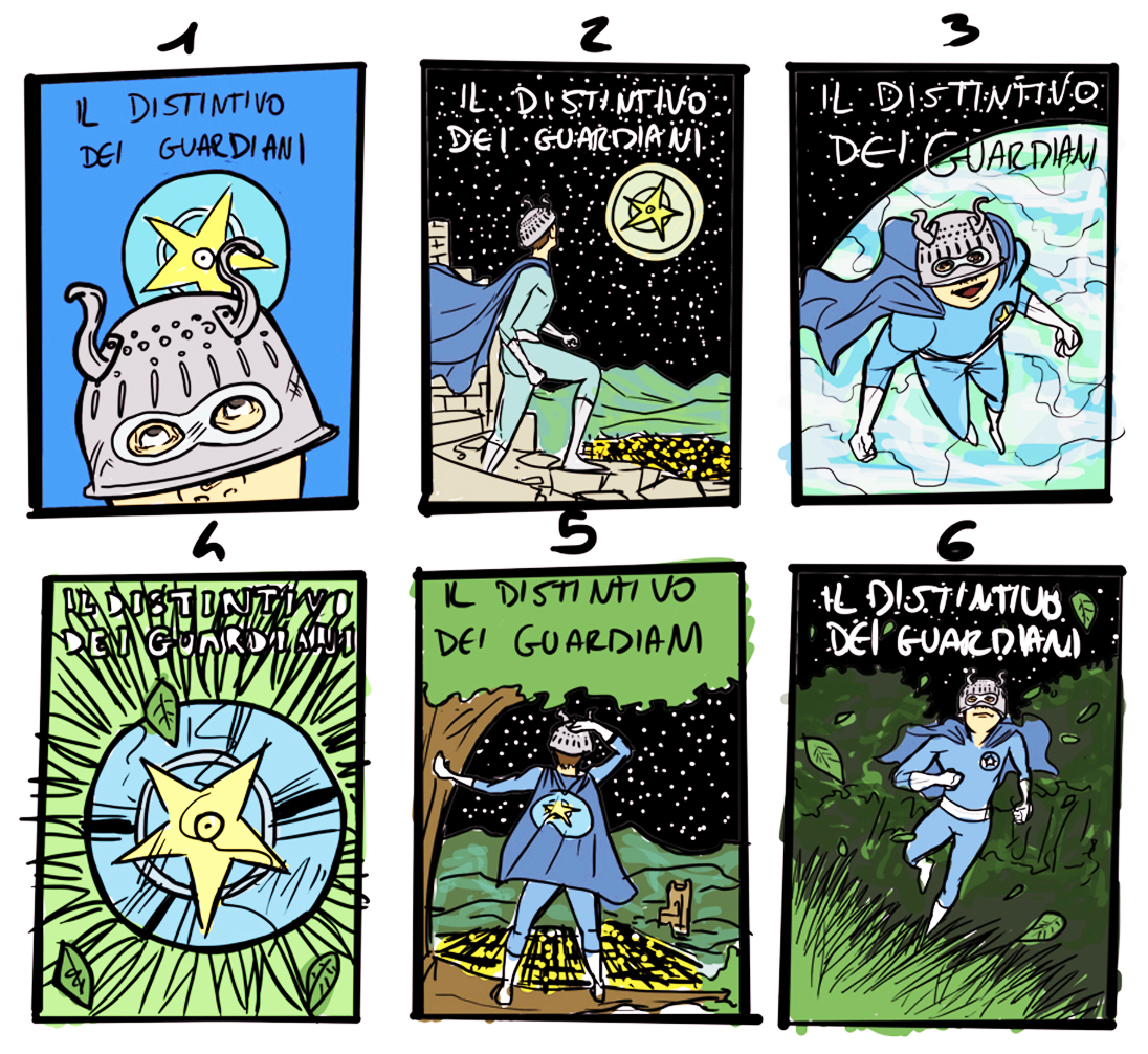 fumetto distintivo dei guardiani